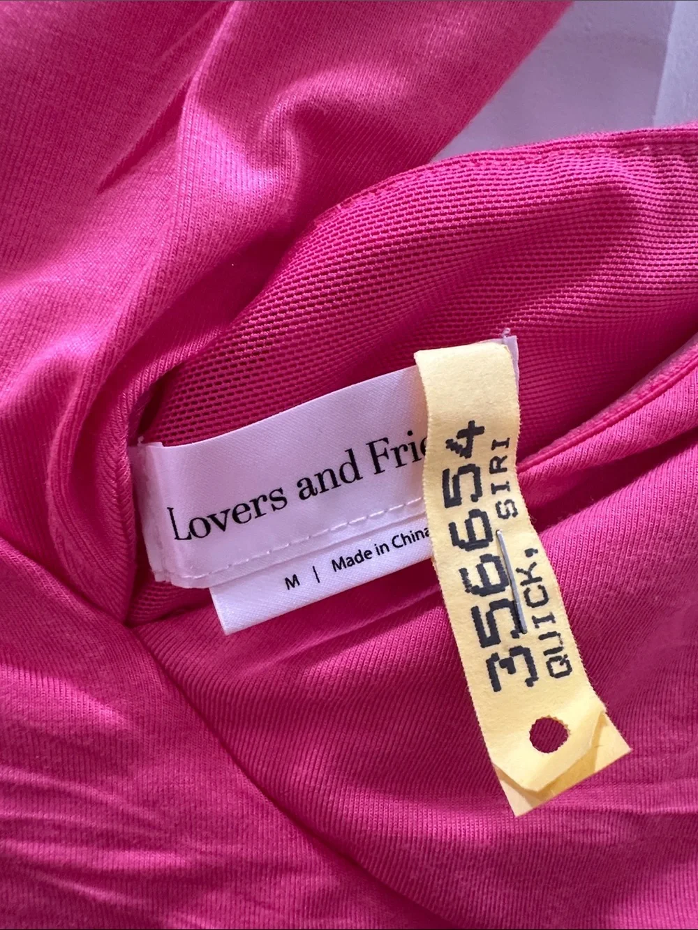 Lovers + Friends One-Shoulder Hot Pink Jumpsuit - Picture 3 of 3